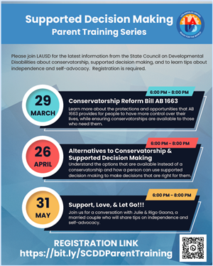 Supported Decision Making Parent Training Spring 2023